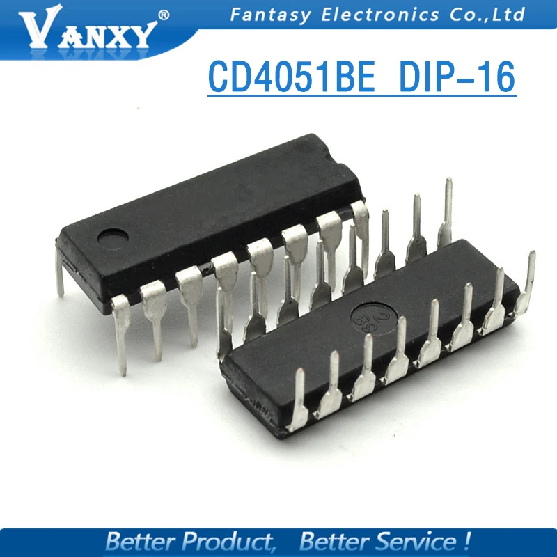 10 шт. CD4051BE DIP16 CD4051 DIP 4051BE DIP-16 новое и оригинальное IC