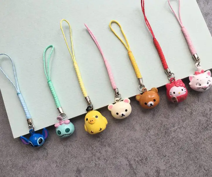 Buy New 100 Pcs cute stitch hello kitty bell Cell
