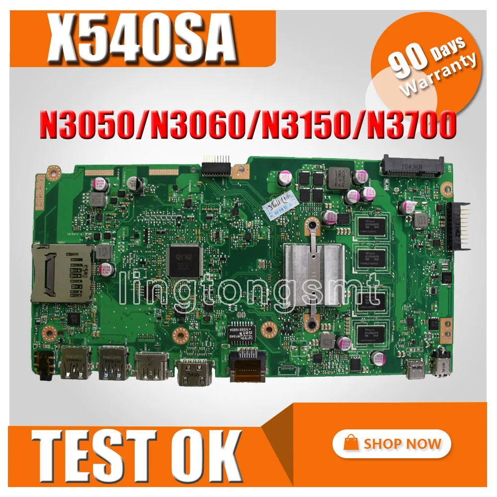 X540SA Motherboard With DDR3 4GB RAM REV 2.0 For ASUS VivoBook X540SA F540S X540S Laptop Motherboard X540SA Mainboard test OK