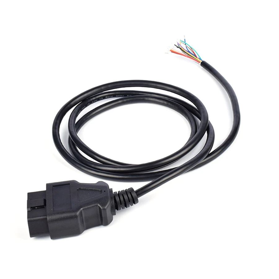Мужской OBD2 16Pin открыть линия ELM327 Авто диагностический сканер 16 Pin OBDii OBD 2 отверстия