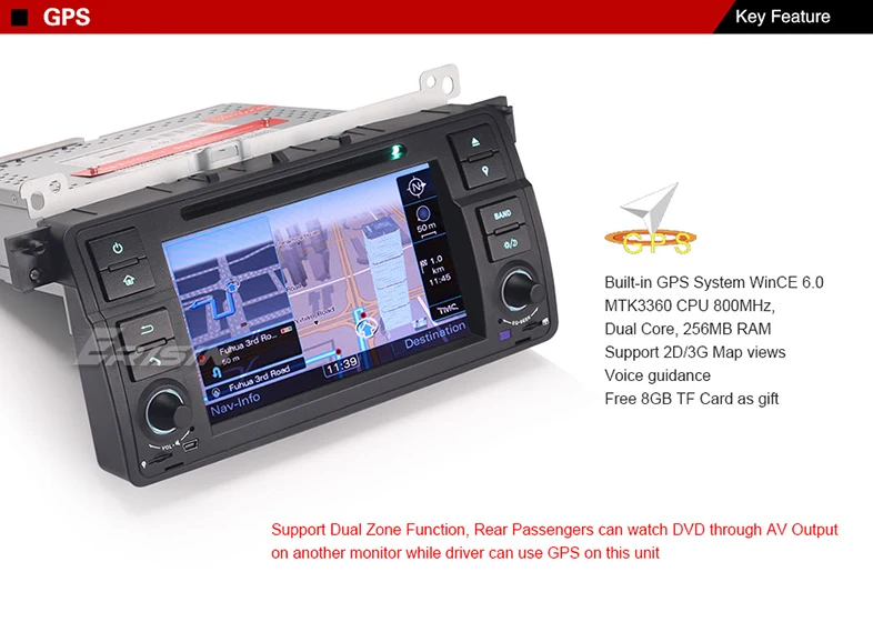 1 Din 7 дюймовый dvd-плеер DAB+ 3g радио FM Canbus gps навигатор для BMW E46 M3 ES7162B