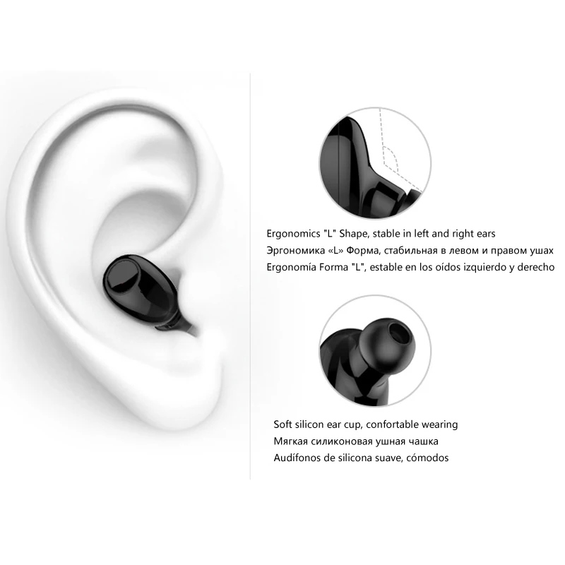 Nvahva 10 Horas Música Tempo Bluetooth Earbud Fone de Ouvido sem Fio Mini Fone de Ouvido para Iphone Xiao mi Android Celulares tv pc Carro Condução - Image 4
