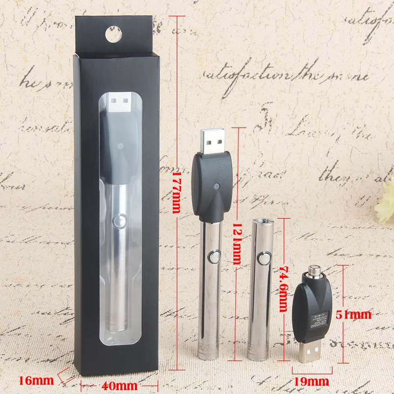 E SMART 450mAh батарея 510 Thread электронная сигарета кальян перезаряжаемая для CE3 cbd