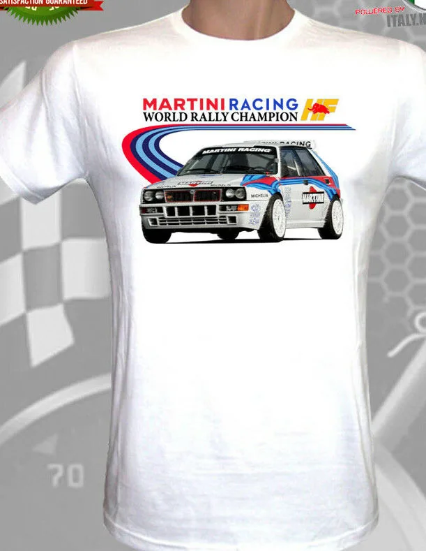 Martini Racing Gp Rally T-Shirt Launch Delta Hf Evolution New Fashion Cool Casual Summer Paried Magliette Magliette Birra