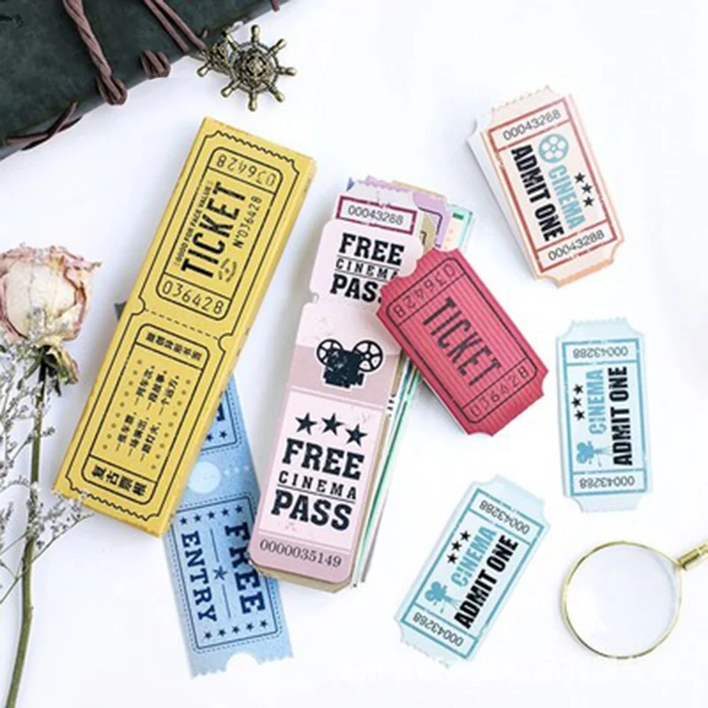 3 упаковки Оригинал Bookmarks для книг Ретро билета заглушка Бумага Закладка