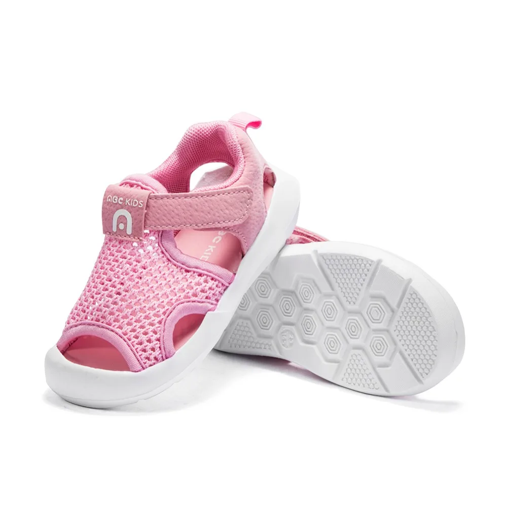Abckids Summer Baby Girl sandals Soft Soled  Pink Hollow Sandals Casual Breathable Anti-slip Shoes