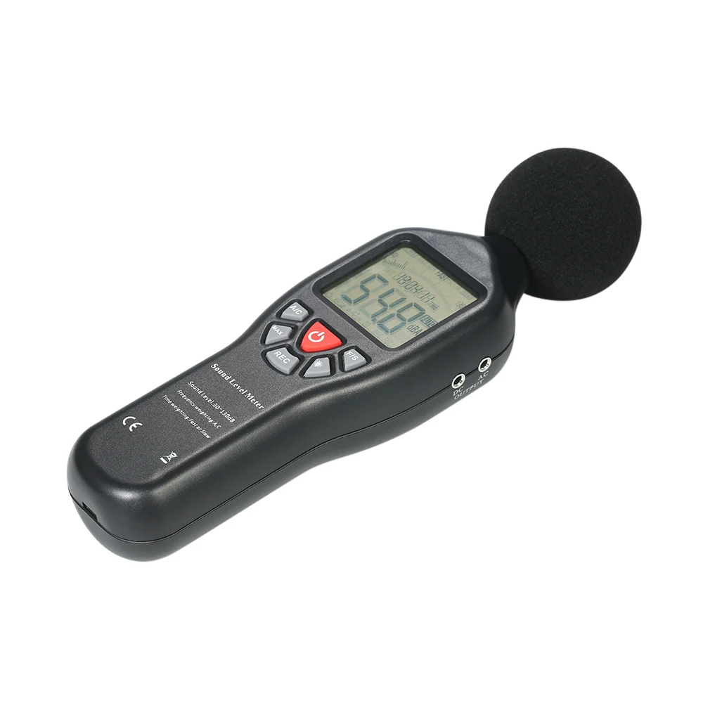 30-130dBA децибеллометр ЖК-дисплей цифровой измеритель уровня звука Шум измерительный прибор децибел мониторинга тестер регистрации данных Func