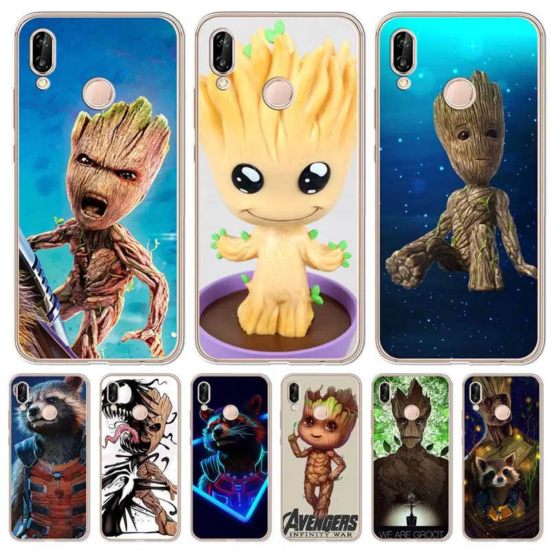 Чехол для телефона Groot Huawei Honor 6X 6A 7 7X 7C 7A pro 8 8X 9 10 Lite мягкий силиконовый чехол etui с