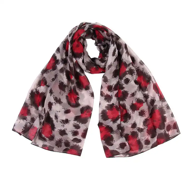 Women Ladies Leopard Print Scarf Wrap Shawls Headband Soft Shawl Long palatine women's scarves handkerchief hijab scarf 40MA0409