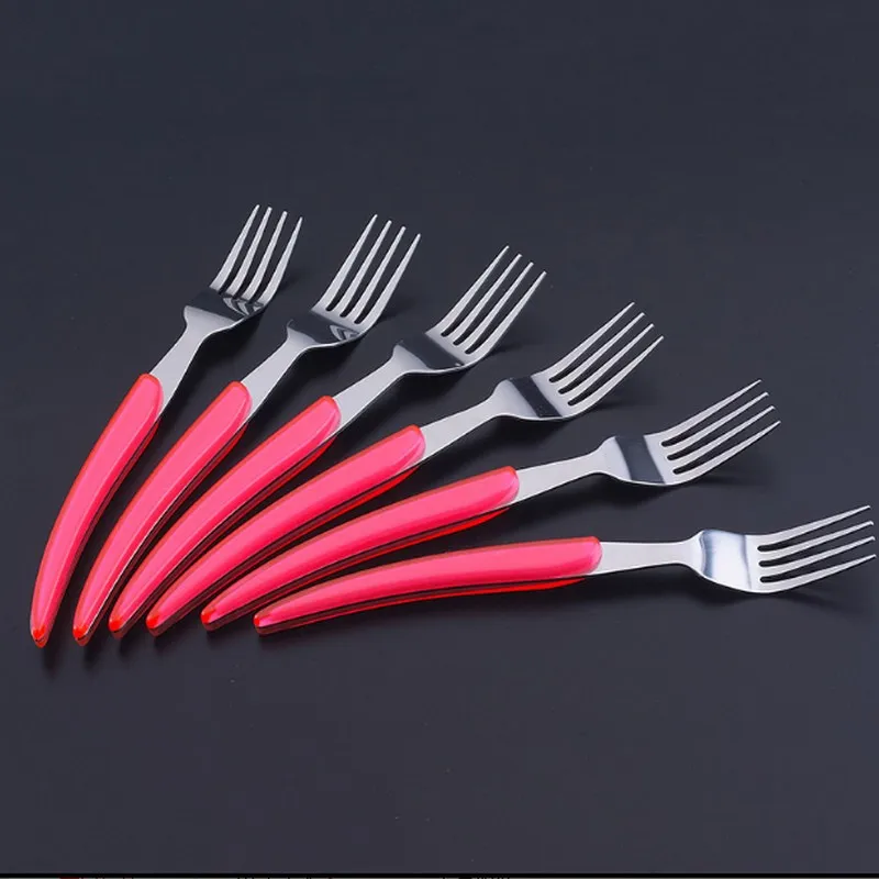 FREE SHIPPING ew 6set of Stainless Steel Fork for Dinner Salad Dessert