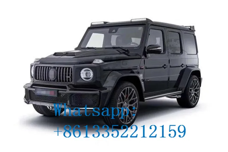 2019 year G class W464 B style carbon fiber roof spoiler for w464 G63 G65 G500 G400 G350 carbon front wing with LED running lights (1)