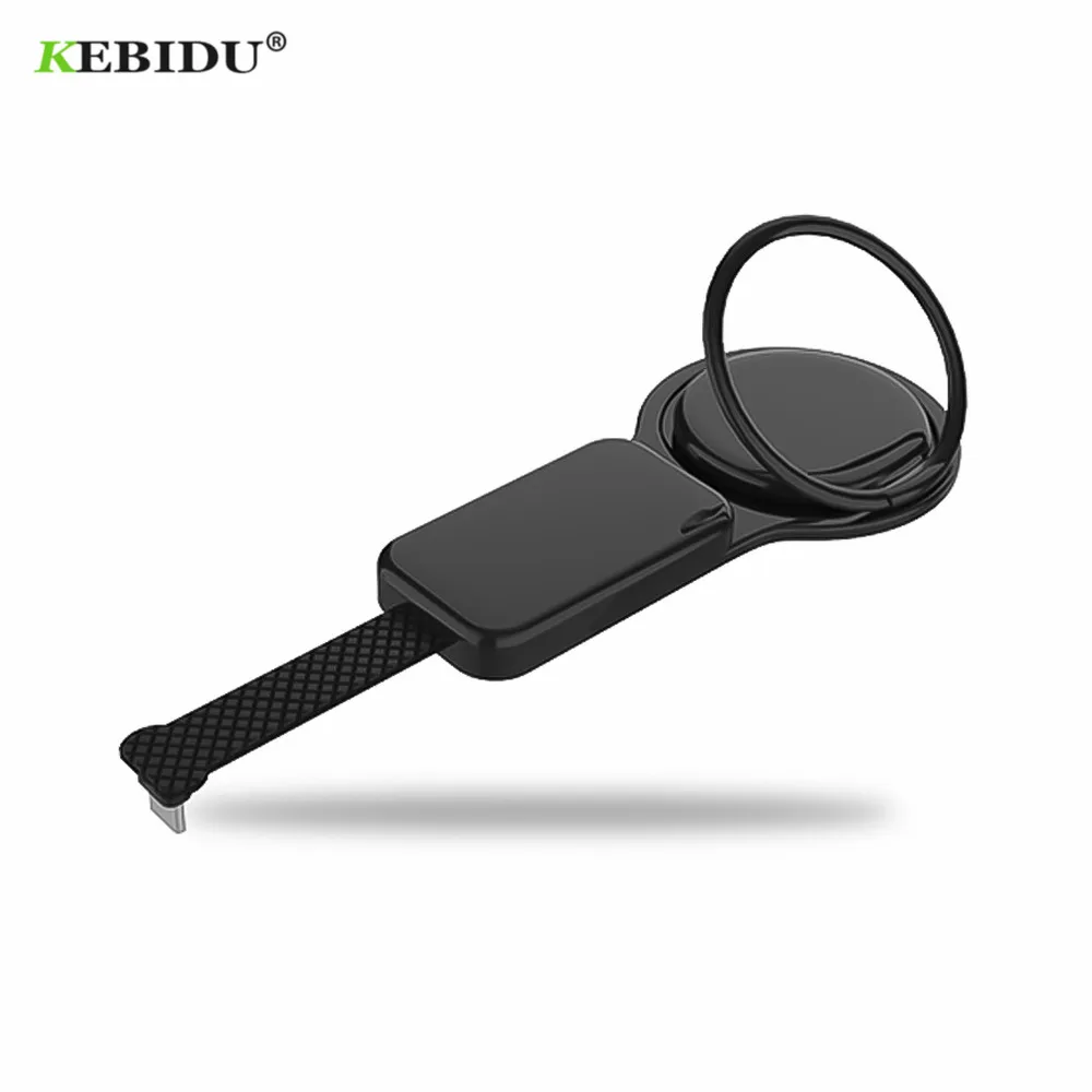 

KEBIDU USB C To Dual Type c /3.5mm Jack Audio Aux Adapter Ring Buckle Bracket 3A Digital Audio Multifunction Converter