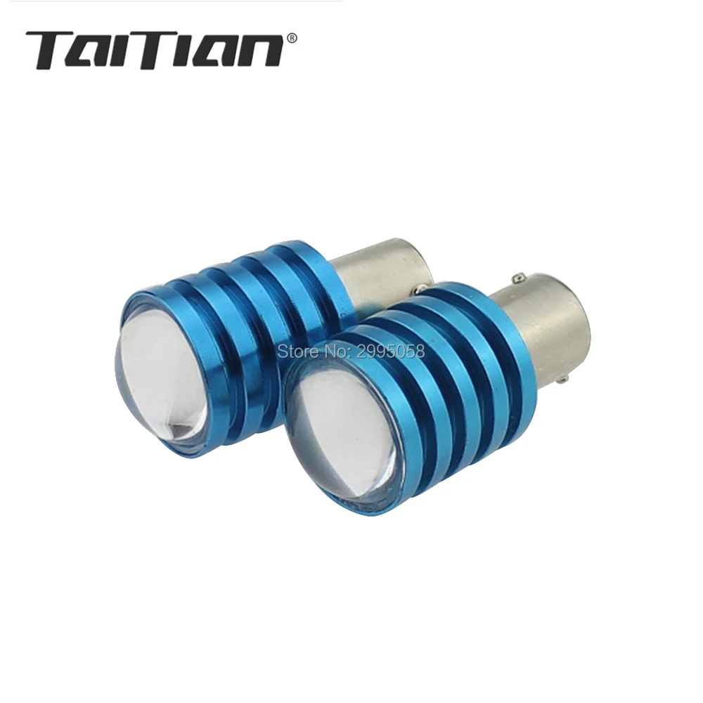 Taitian 10 шт. x 800 люмен супер яркий 1157 1156 BA15S 6000K Белая светодиодная лампочка в