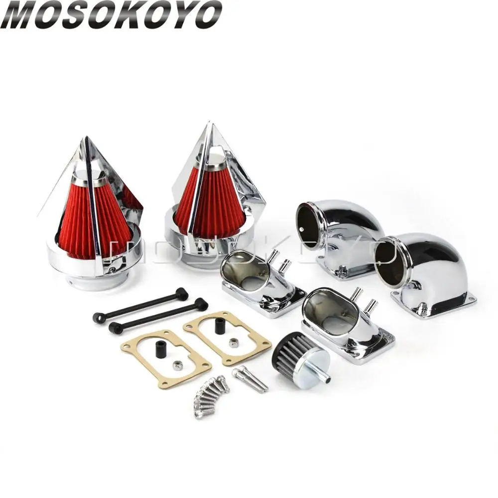 Для Suzuki Boulevard M109 M109R INTRUDER VZR 1800 2006-2012 Спайк двойной воздушный фильтр воздухоочиститель