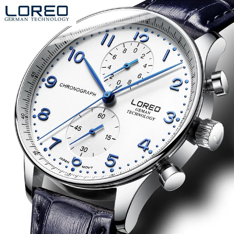 

LOREO 2017 Ultra-thin Dial Mens Watches Top Brand Luxury Genuine Leather Strap Quartz Watch Men Fashion Relogio Masculino M29