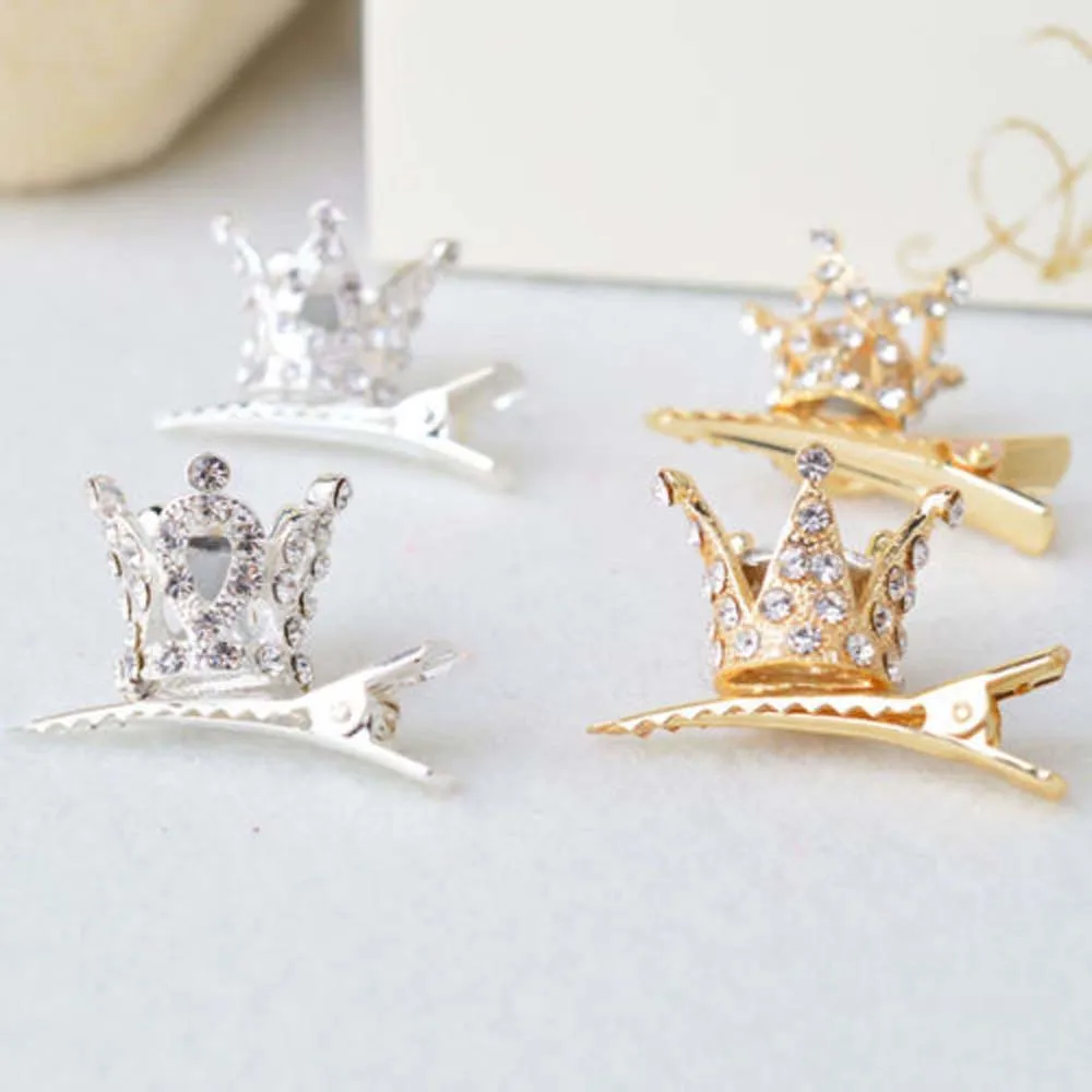 

New Arrival Sequin Crown Party Alligator Hair Barrette Clip Hairnad Gift Fashion Hair Jewelry Accessories For Bride Wedding Use