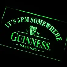 B09 это 5pm где-то пиво Guinness Бар Паб Клуб 3d вывески светодиодный неоновый светильник