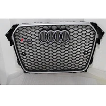 RS4 Style chrome frame black Front Bumper mesh Grill Grille Car styling For Audi A4 B9 2013~2015