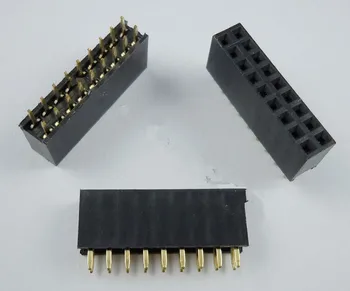 

50pcs 2x9 Pin 2.54mm Double Row Female Pin Header 18P PCB Socket Connector