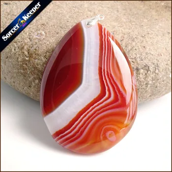 

AA+ High Quality Pendentif Real Natural Red Botswana Agates Stone Pendant Chains Necklace For Women Jewelry Making US386
