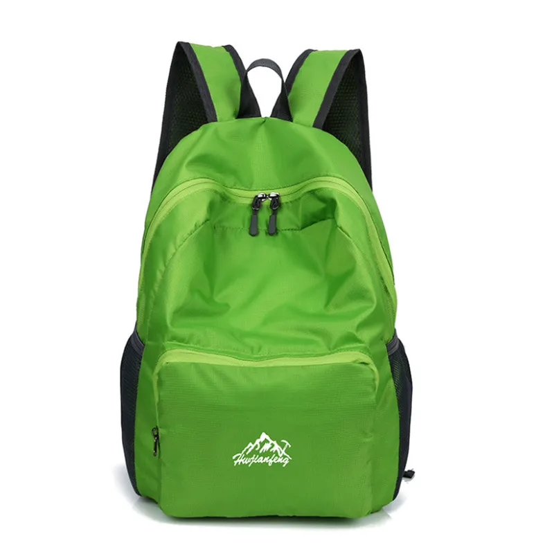 Портативный складной Сверхлегкий Водонепроницаемый рюкзак для спорта на открытом воздухе путешествия Велоспорт Туристическая сумка горный лыжный рюкзак - Цвет: green