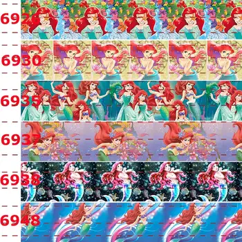 

New 50 yards red hair princess ribbon printed grosgrain,satin ribbons free shipping 6957