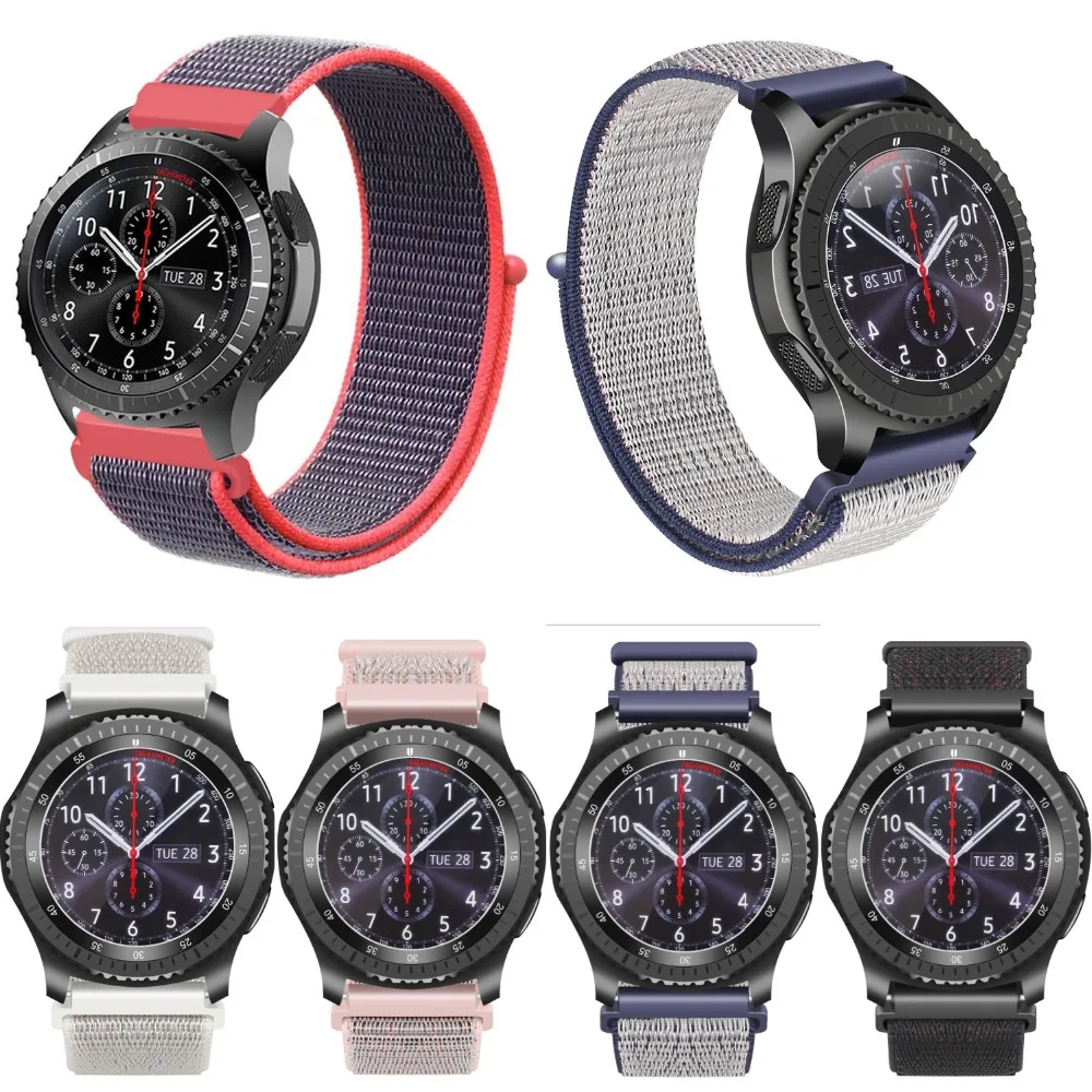 

Quick release 22mm 20mm Nylon Band For Xiaomi Amazfit Bip Pace Strap Wrist Nylon Loop Samsung S2 S3 watch strap