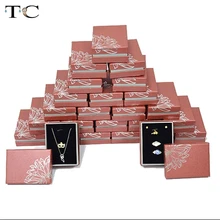 Бумажная губчатая вставка для демонстрации ювелирных изделий и упаковки Подарочная подвеска ожерелье коробка