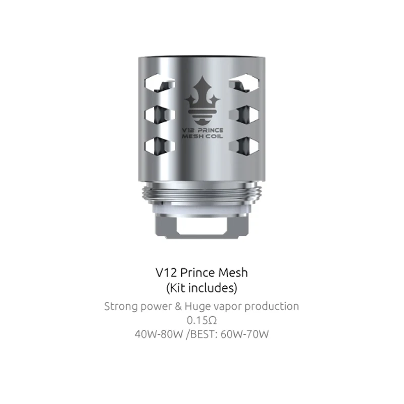 Оригинальный SMOK TFV12 Prince Coil Mesh strip max/dual mesh X2 clapton для бака atomizer / Mag Kit 3