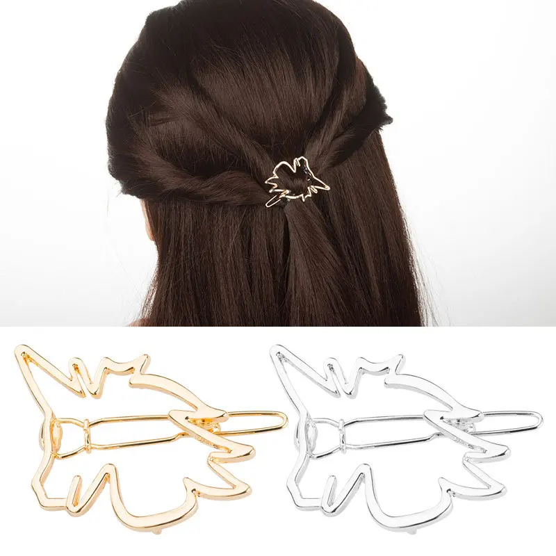 Горячая Распродажа женские модные простые металлические заколки для волос в форме буквы Шпильки Из Сплава Женские аксессуары для укладки волос F022