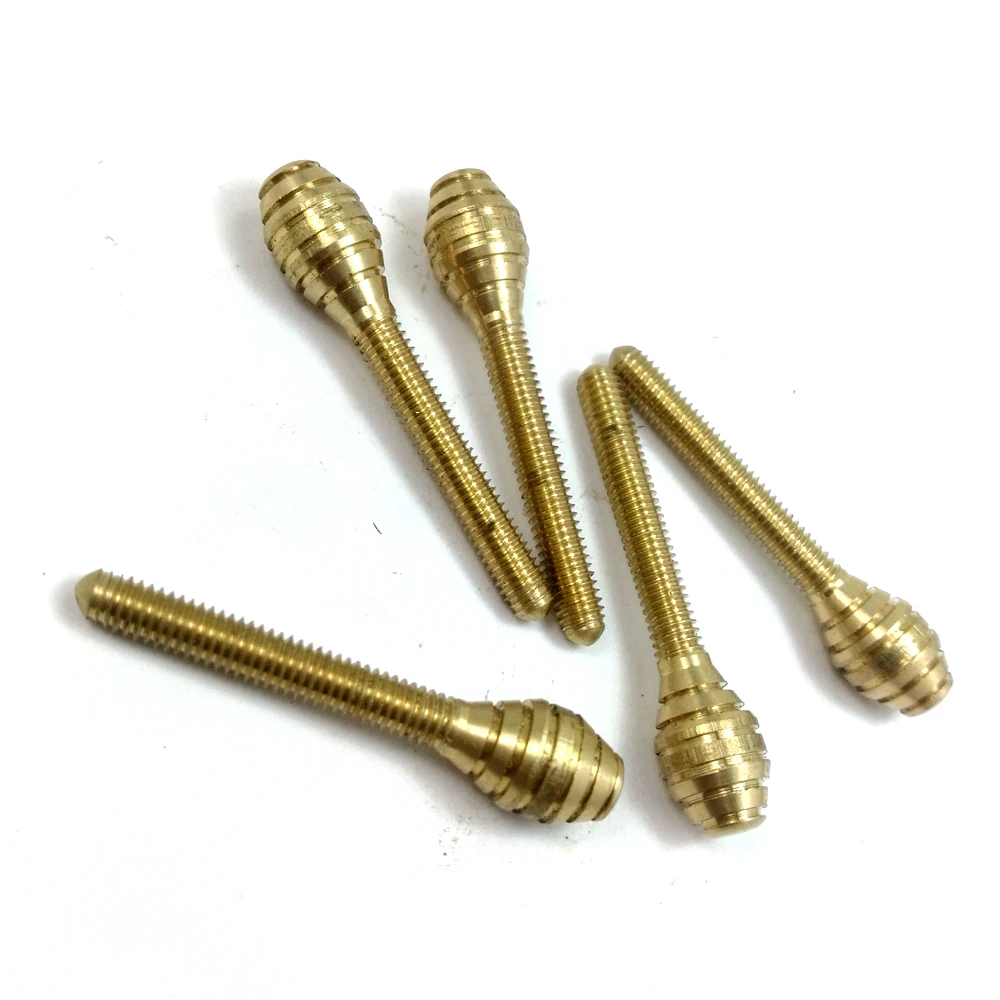 50pcs Tattoo Machine Gun Spare Parts brass Skull CONTACT SCREW 3mm