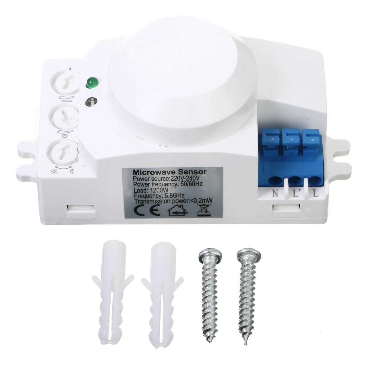 

220V 5.8GHz Smart Microwave Movement Motion Detector Radar Motion Sensor Switches Lighting Accessories Mayitr