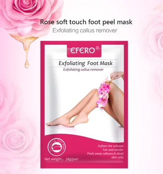 

EFERO Peeling Renewal Exfoliating Foot Mask Remove Dead Skin Cuticles Pedicure Socks Rose Essence Foot Mask TSLM1
