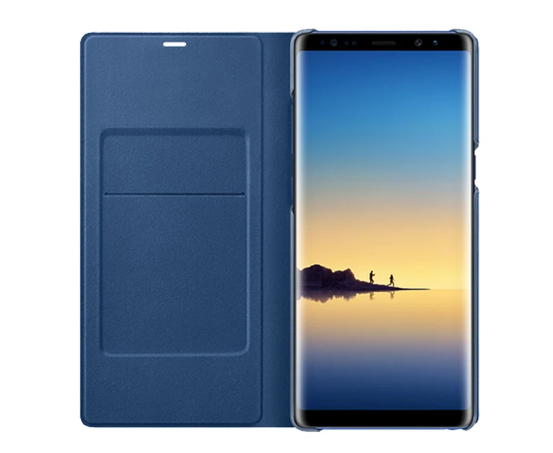 Официальный чехол для samsung Galaxy Note8 Note 8 светодиодный Чехол-бумажник N950F EF-N950P n8 светодиодный чехол - Цвет: blue