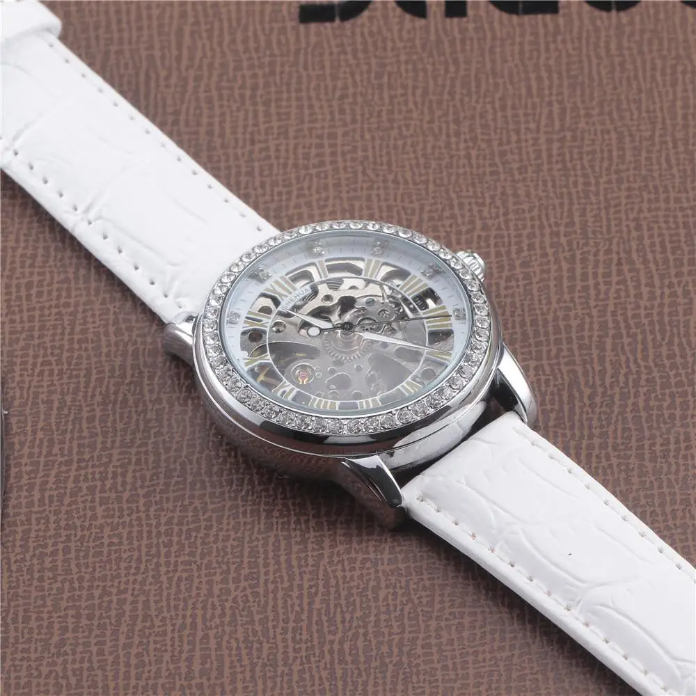 Женские Механические часы SHENHUA с сапфировым кристаллом от роскошного бренда, женские Автоматические механические часы, женские часы с бриллиантами