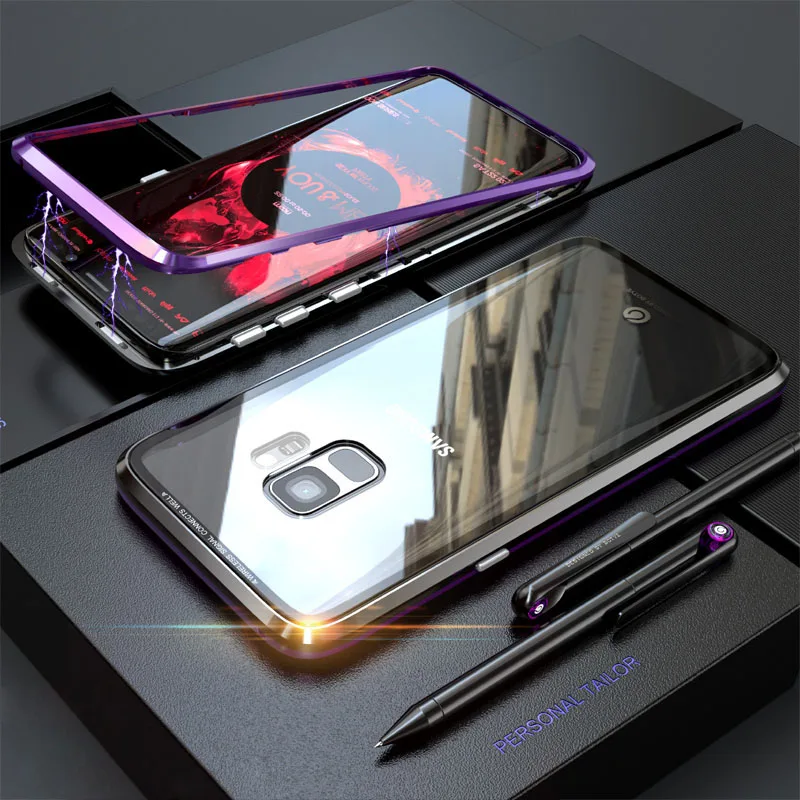 Металлический чехол для Samsung Galaxy S10 5g Plus металлический бампер с прозрачным