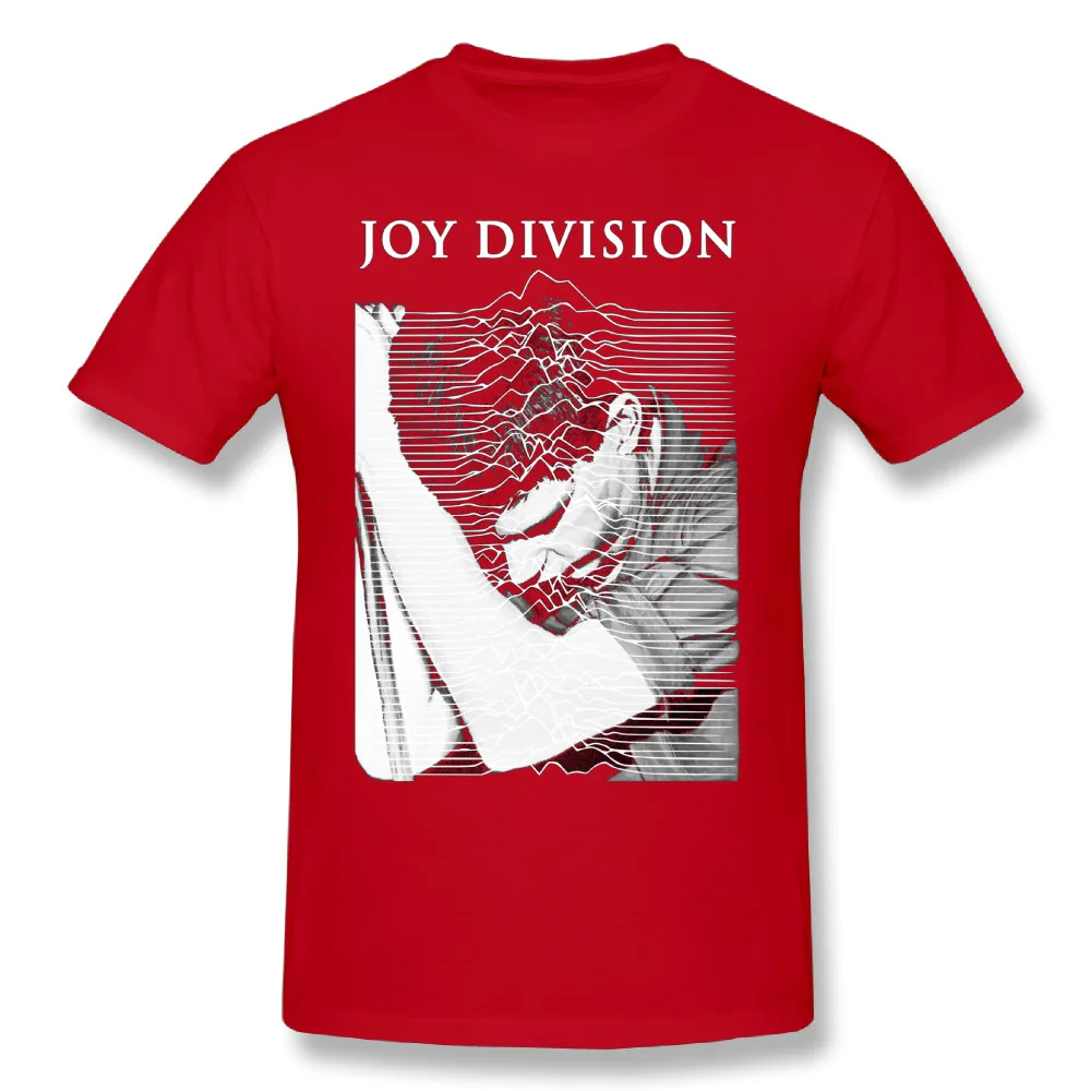 Новое поступление мужская футболка Joy Division модная уличная музыкальная футболка - Цвет: Красный