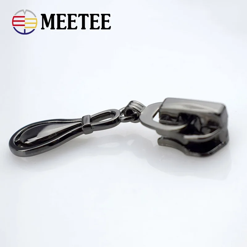 5 шт. Meetee 8 # металлический слайдер на молнии для одежды Jakect Ремонтный комплект