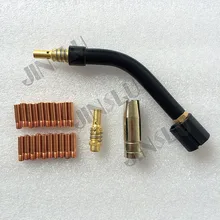 42 шт миг wedling Факел Расходные материалы 15AK Binzel type Лебединая шея, сопла, tip holder, свяжитесь с Советы M6* 28 0,8