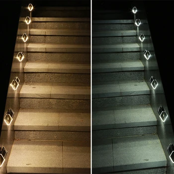 

Stainless Steel 3LED Solar Light Waterproof Outdoor Solar Garden Power Light Energy Saving Courtyard Pathway Wall Lamp