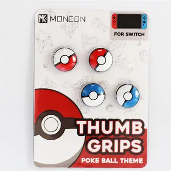 

4pcs Silicone button cap mobile joystick thumb grip For Nintend Switch Pokeball Controller Thumb Grips buttons cap accessories