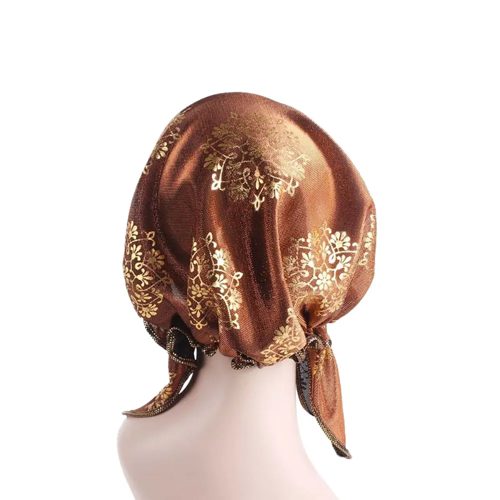 Шапка мусульманские женские шапки женские индийские мусульманские стрейч Ретро тюрбан femme шапка головной шарф из полиэстера шапка новое поступление c0412