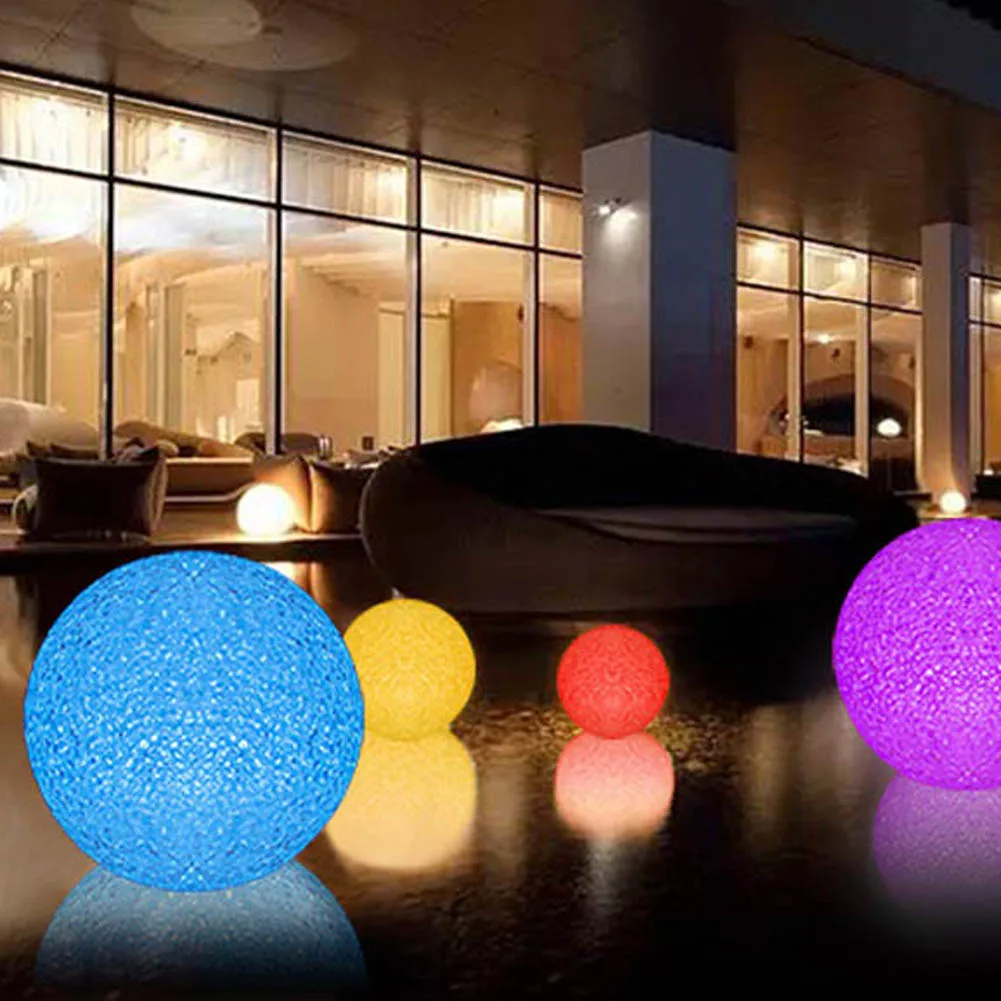 New Colorful Changing Crystal Ball LED Nightlight Lamp Magic PVC Led