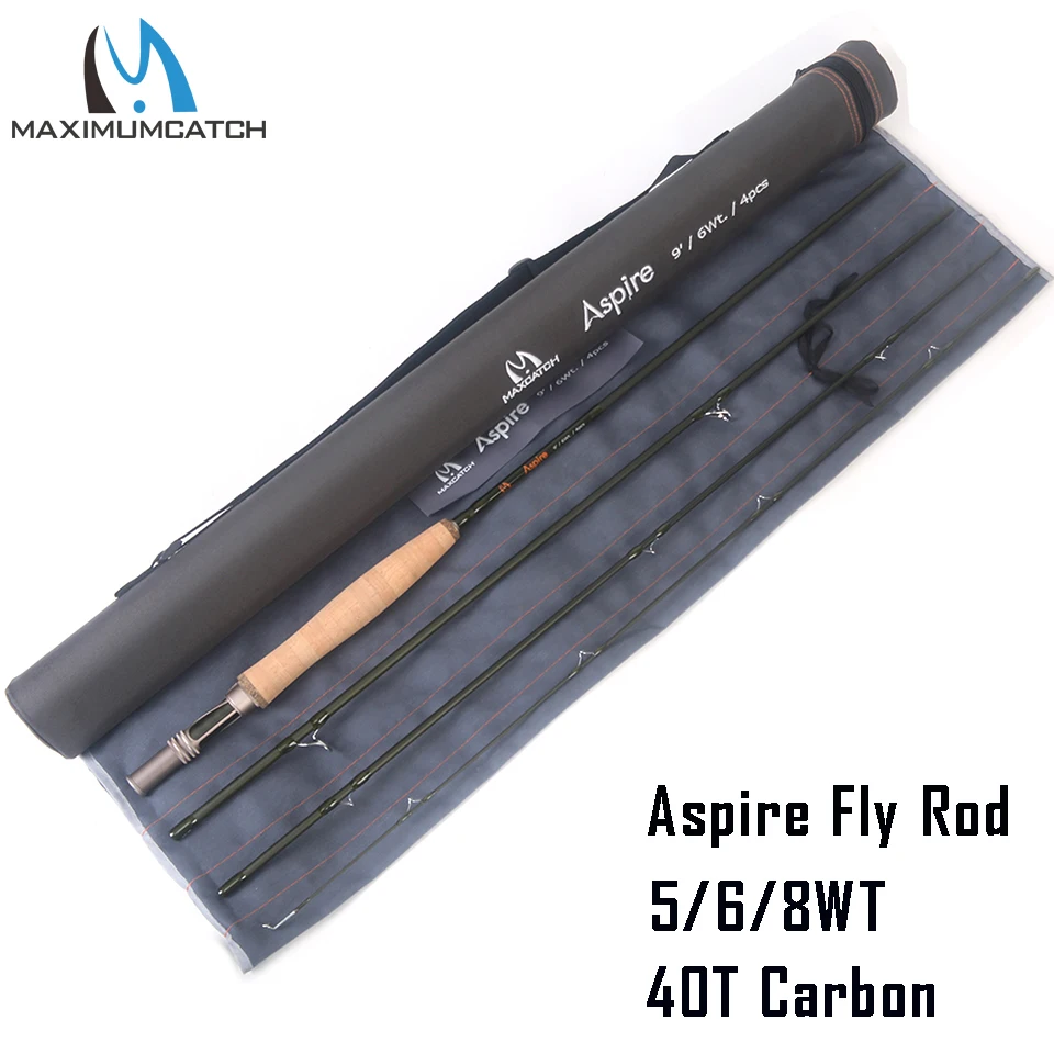 Maximumcatch Aspire Fly Fishing Rod 40T Carbon Fiber Fast Action Fly