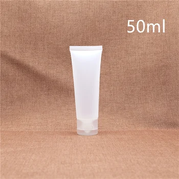 

Free Shipping 50ml Plastic Cosmetic Cream Bottle Facial Cleanser Container Empty Lotion Squeeze Soft Tubes