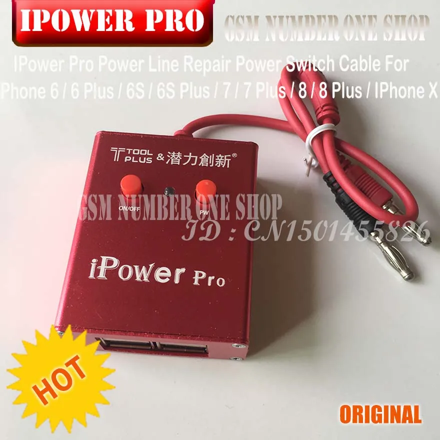 Новейший кабель i power pro с переключателем вкл/выкл i power Pro для iPhone 6G/6 P/6 S/6SP/7G/7 P/8G/8 P/X DC испытательный кабель управления питанием