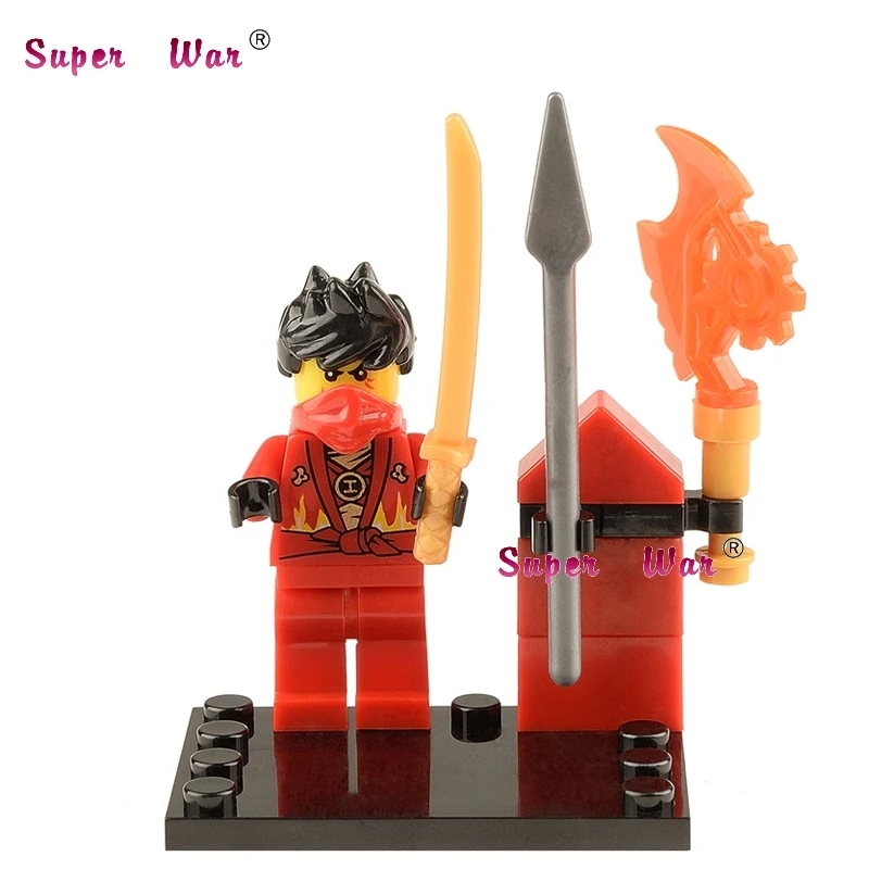 

Single Sale superhero avengers Masters of Spinjitzu building blocks action sets model bricks toys for children
