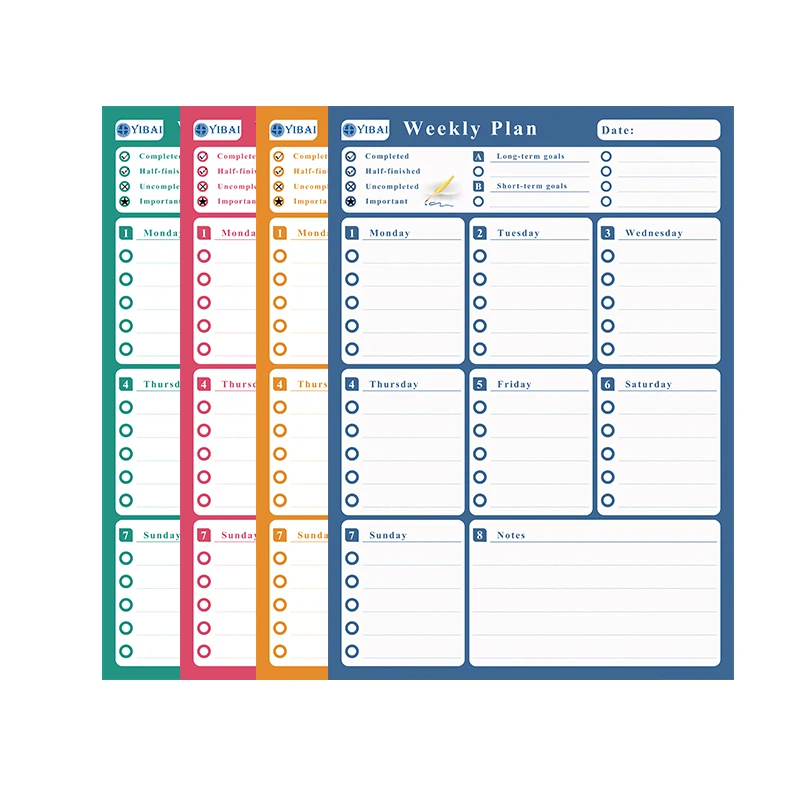 Yibay 42*30 см еженедельная магнитная доска с расписанием, дощечка/сообщение/доска для письма сухая стираемая для домашнего холодильника Доступно 4 цвета