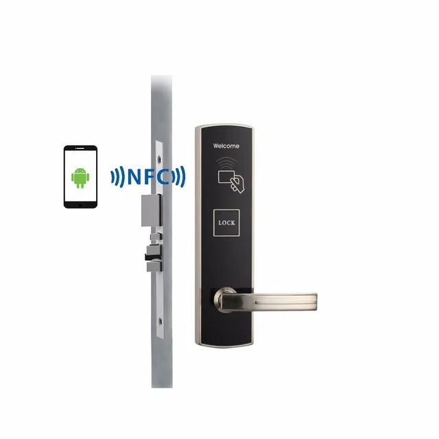 Android smart NFC дверной замок для гостиницы и квартиры Совместимость с iOS Android|door mount chin