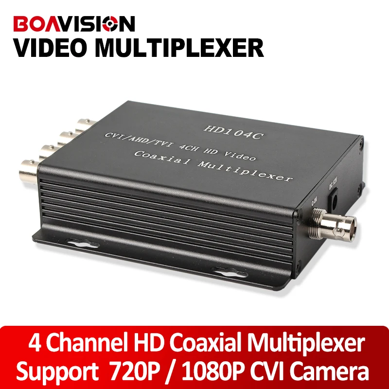 4Channel HD Video over Coaxial cable up 100M Multiplexer For TVI CVI AHD camera